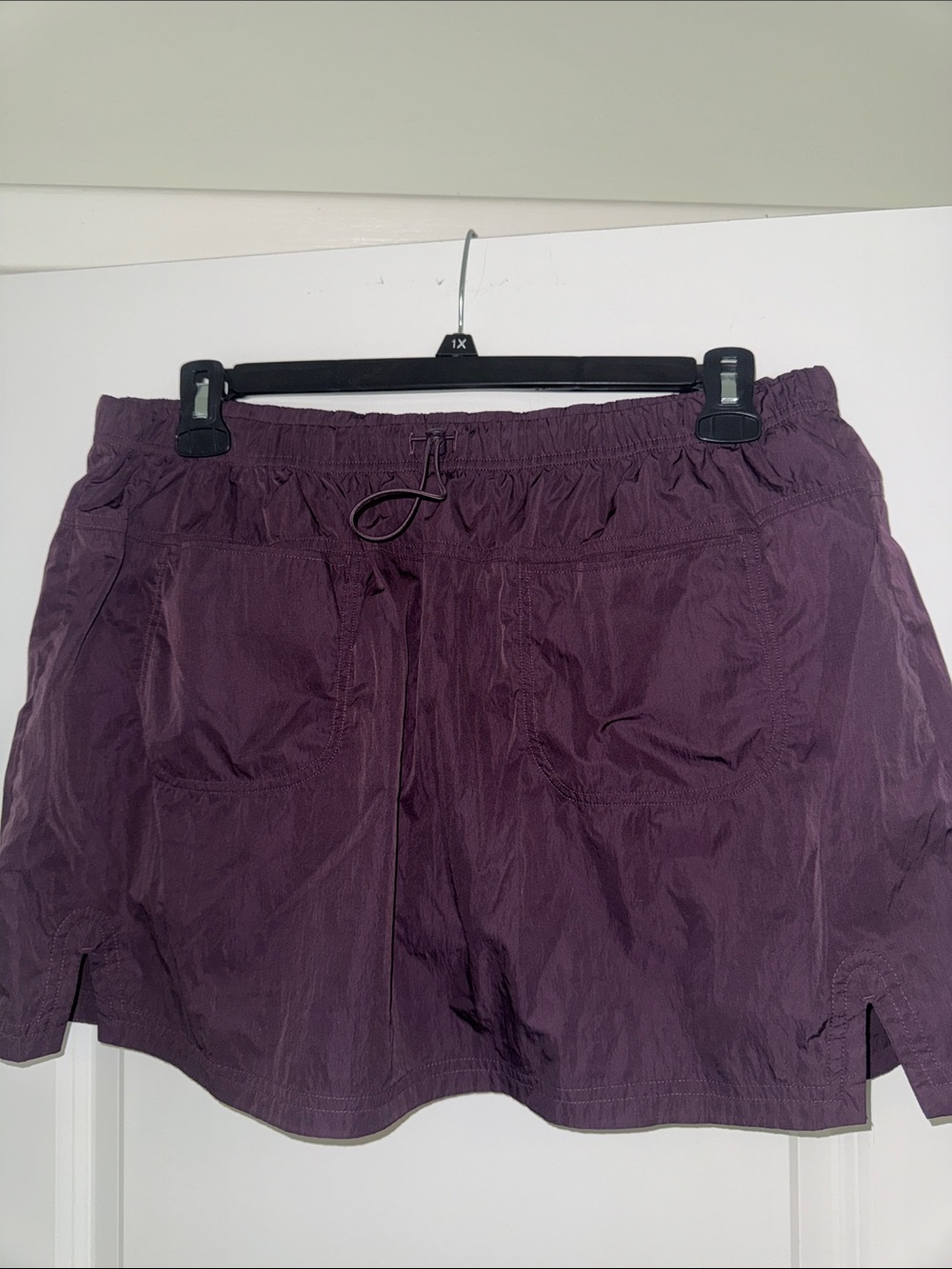Aerie plum Purple Athletic Skort with Drawstring Waist